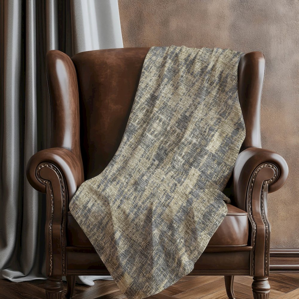 Premium Machine Washable ASB580 Gray 50" x 70" Sherpa Throw Blanket. Picture 5