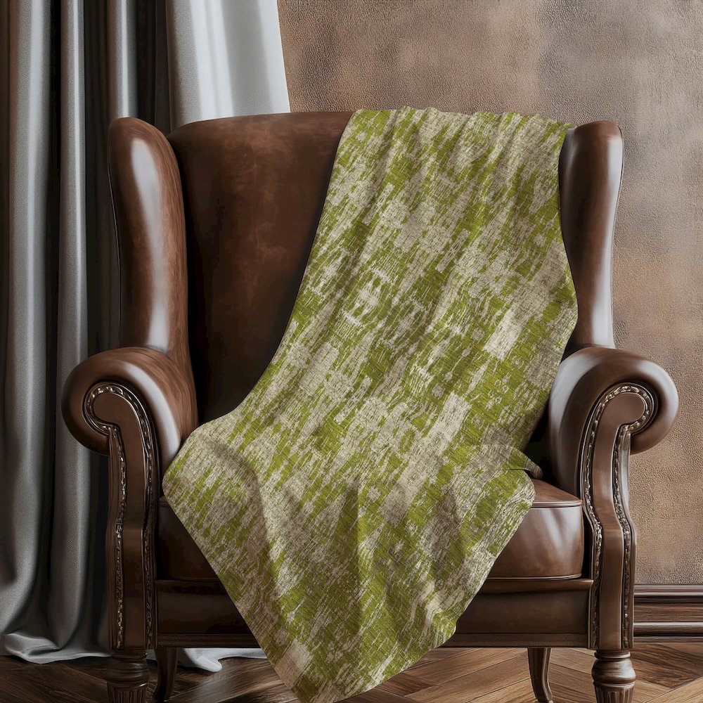 Premium Machine Washable ASB580 Olive 50" x 70" Sherpa Throw Blanket. Picture 5