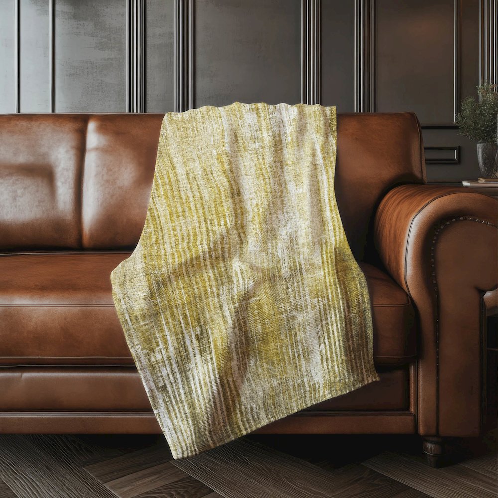 Premium Machine Washable ASB582 Brown 50" x 70" Sherpa Throw Blanket. Picture 4