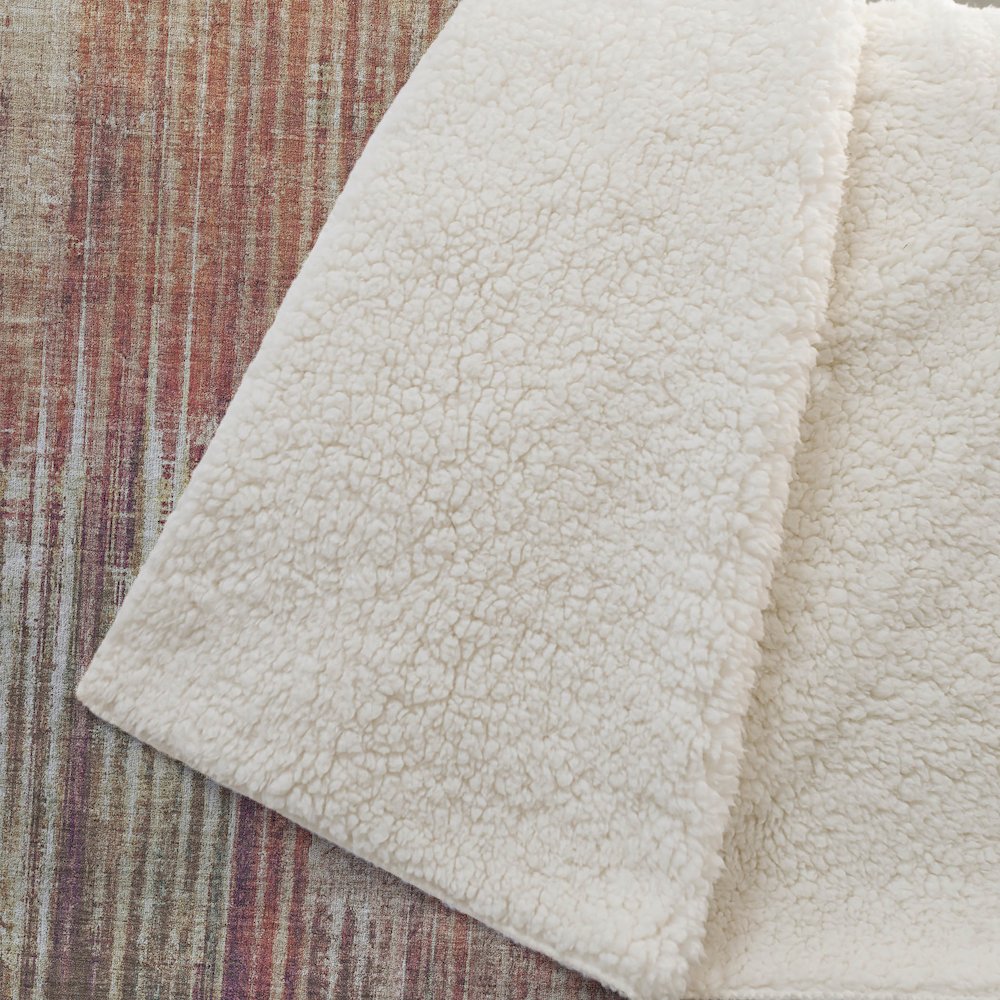 Premium Machine Washable ASB582 Paprika 50" x 70" Sherpa Throw Blanket. Picture 2