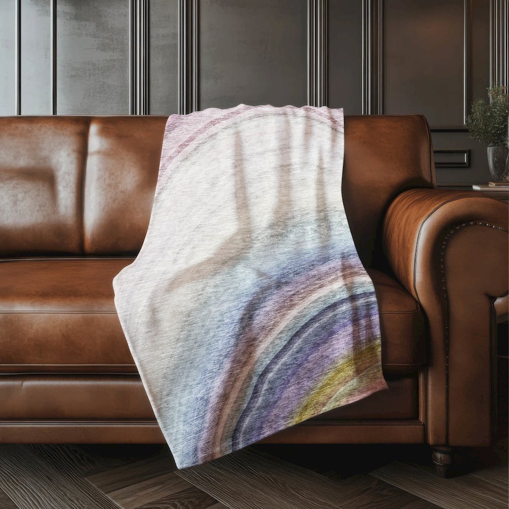 Premium Machine Washable ASB584 Beige 50" x 70" Sherpa Throw Blanket. Picture 4