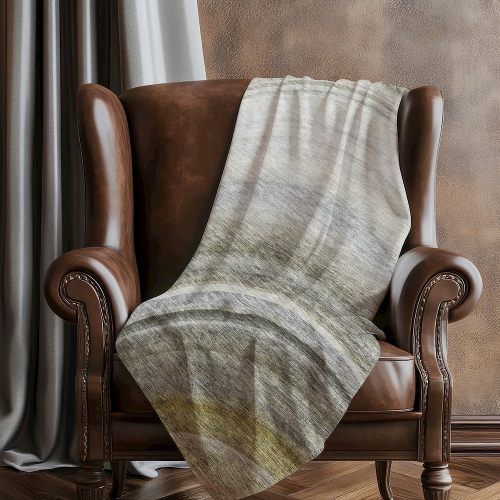 Premium Machine Washable ASB584 Taupe 50" x 70" Sherpa Throw Blanket. Picture 5