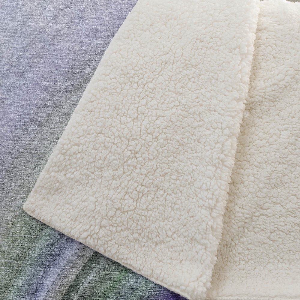 Premium Machine Washable ASB584 Teal 50" x 70" Sherpa Throw Blanket. Picture 2