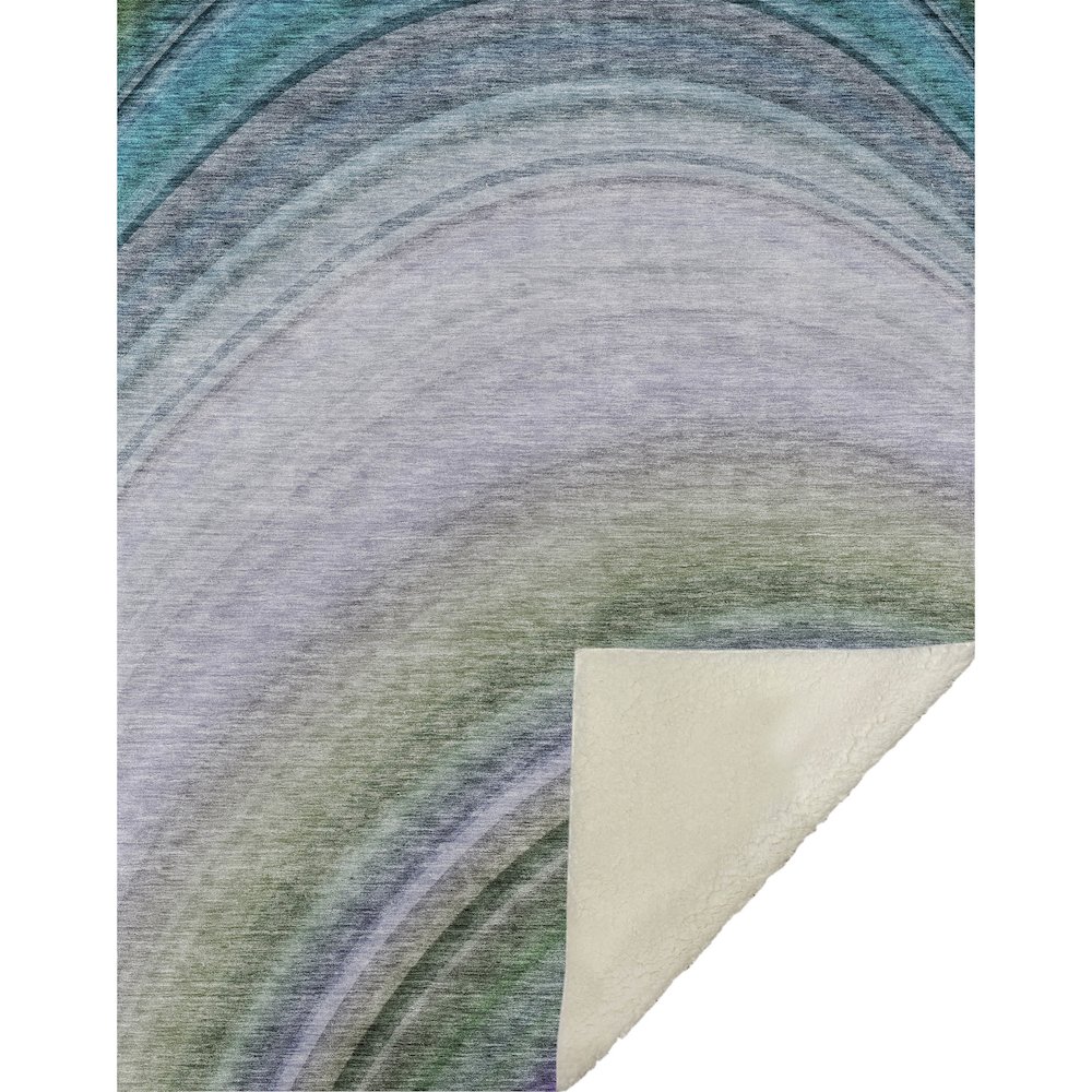 Premium Machine Washable ASB584 Teal 50" x 70" Sherpa Throw Blanket. Picture 1