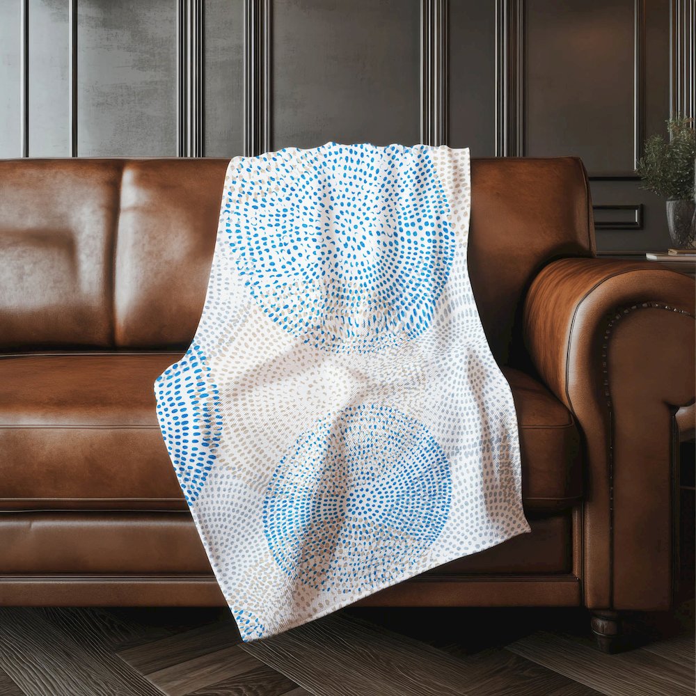 Premium Machine Washable ASB586 Ivory 50" x 70" Sherpa Throw Blanket. Picture 4