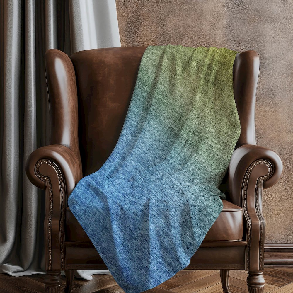 Premium Machine Washable ASB587 Olive 50" x 70" Sherpa Throw Blanket. Picture 5