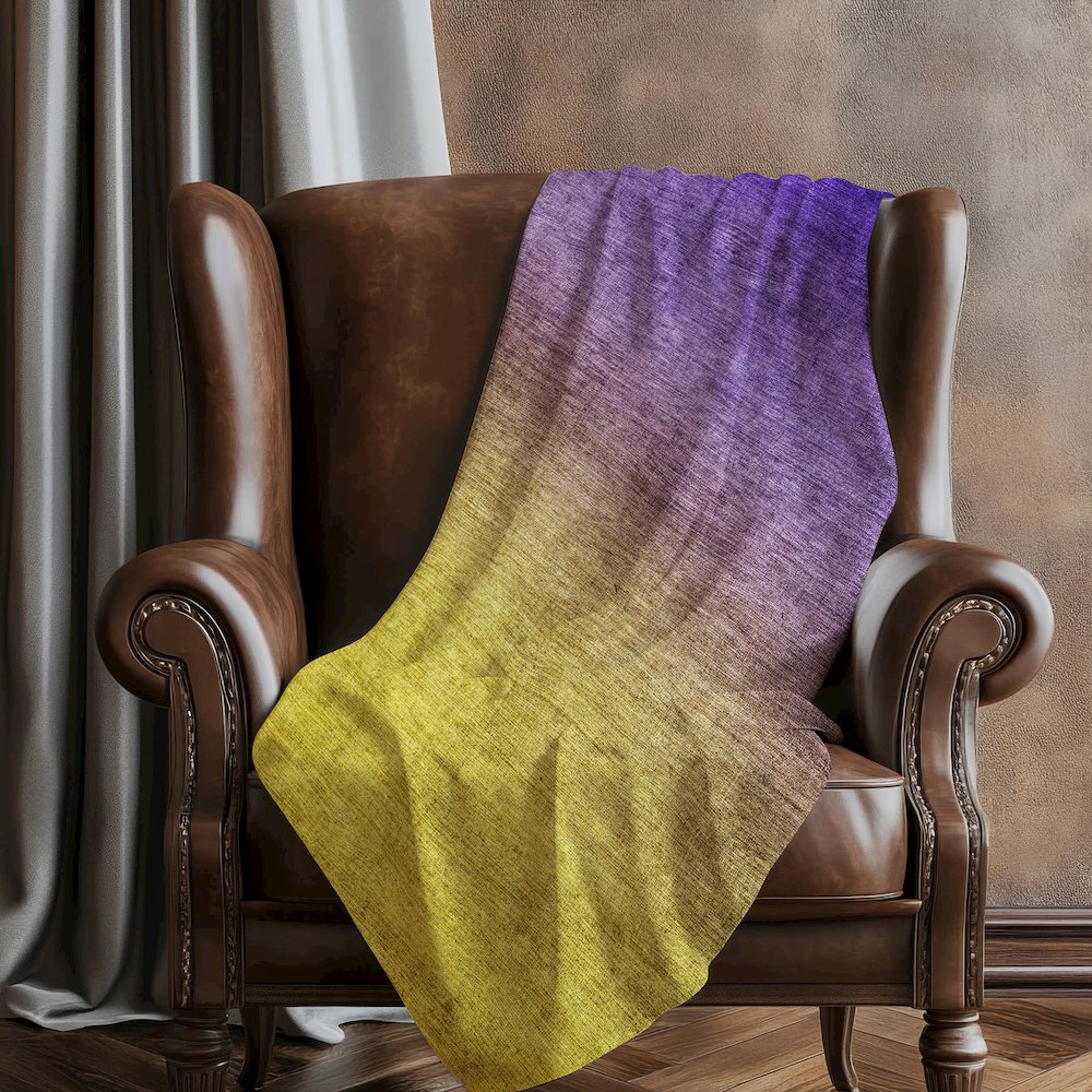 Premium Machine Washable ASB587 Purple 50" x 70" Sherpa Throw Blanket. Picture 5