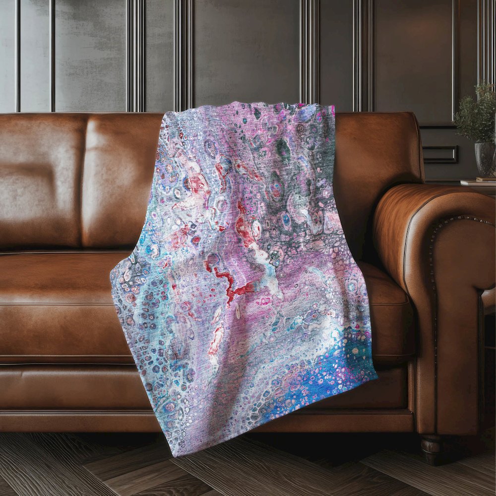 Premium Machine Washable ASB588 Blue 50" x 70" Sherpa Throw Blanket. Picture 4