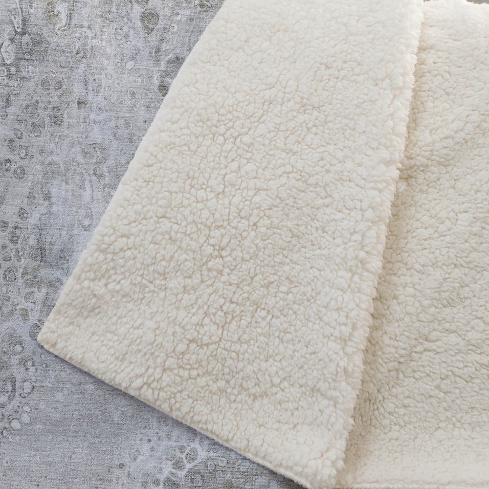 Premium Machine Washable ASB588 Silver 50" x 70" Sherpa Throw Blanket. Picture 2