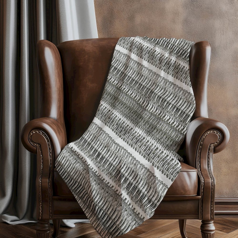 Premium Machine Washable ASB589 Gray 50" x 70" Sherpa Throw Blanket. Picture 5