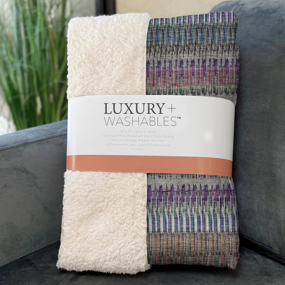 Premium Machine Washable ASB589 Taupe 50" x 70" Sherpa Throw Blanket. Picture 3