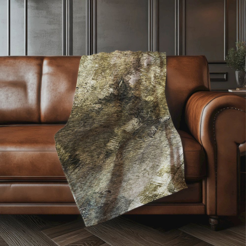 Premium Machine Washable ASB590 Chocolate 50" x 70" Sherpa Throw Blanket. Picture 4