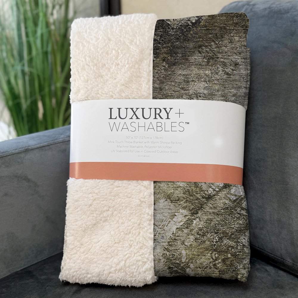 Premium Machine Washable ASB590 Chocolate 50" x 70" Sherpa Throw Blanket. Picture 3