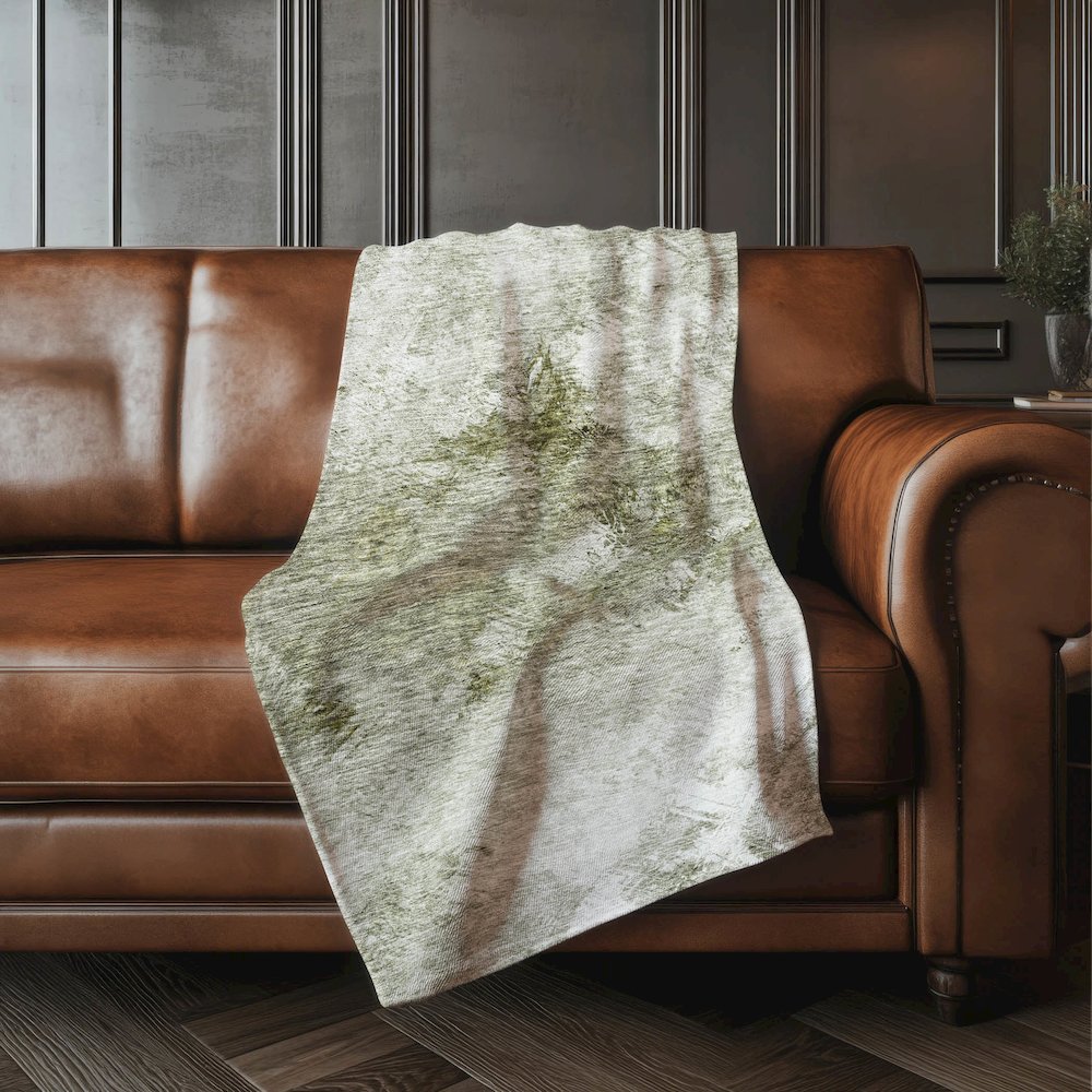 Premium Machine Washable ASB590 Taupe 50" x 70" Sherpa Throw Blanket. Picture 4