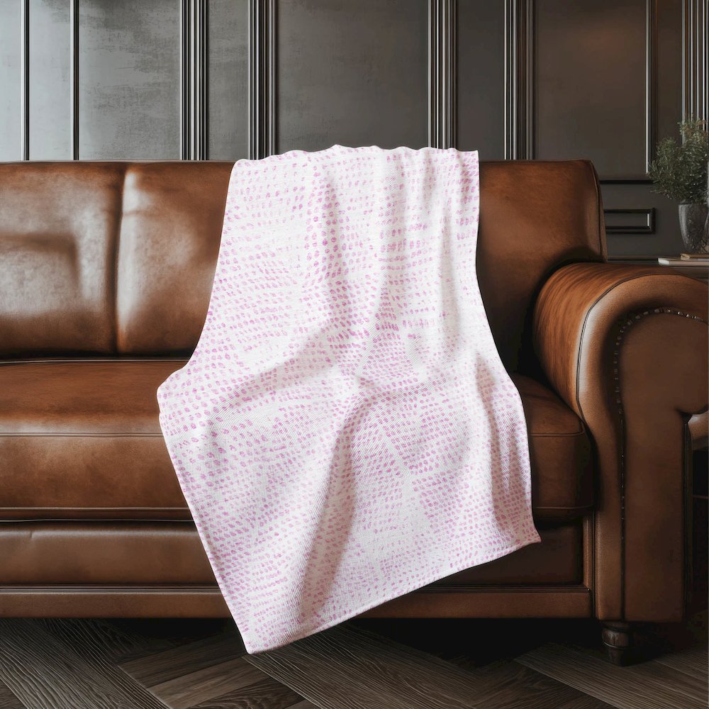 Premium Machine Washable ASB591 Pink 50" x 70" Sherpa Throw Blanket. Picture 4
