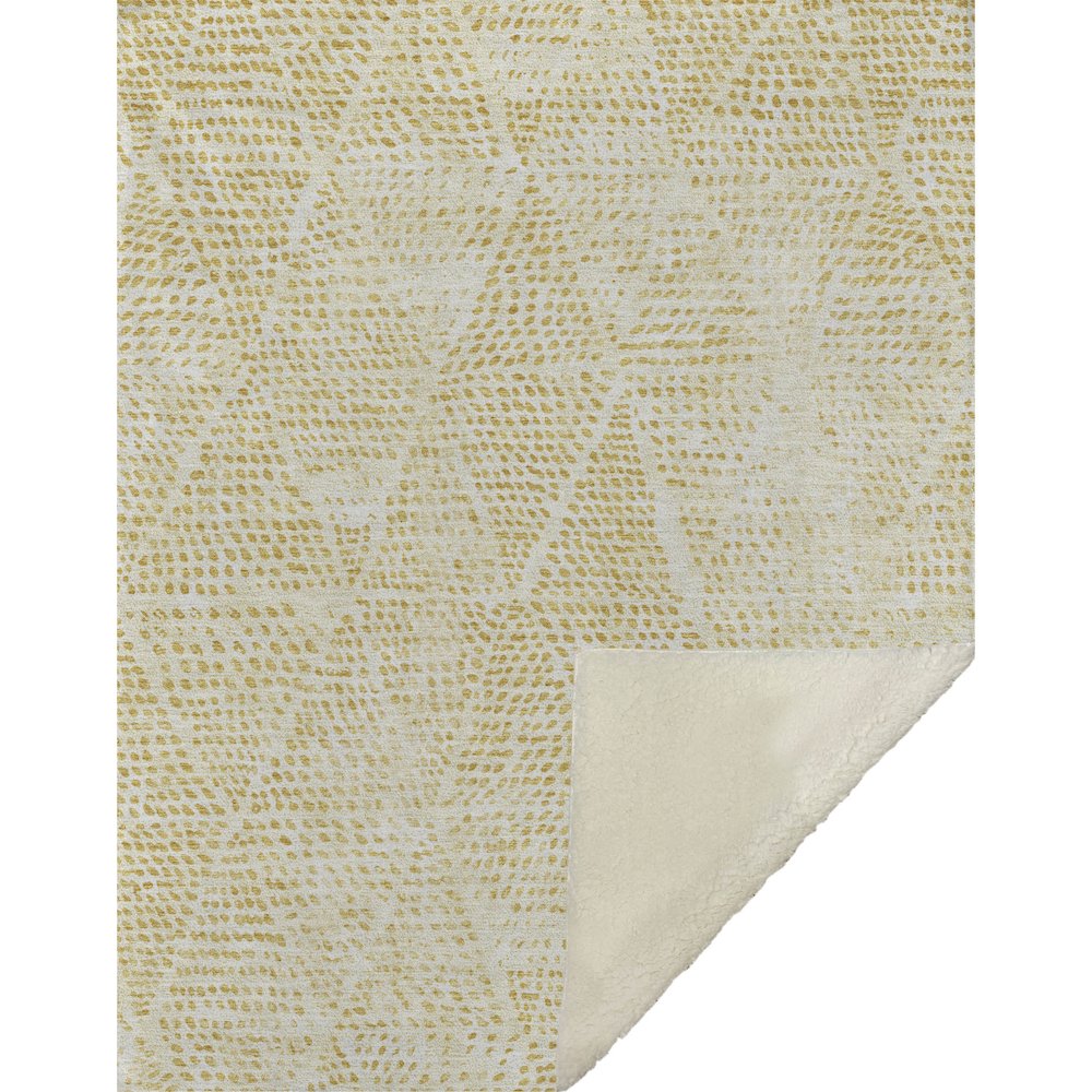 Premium Machine Washable ASB591 Wheat 50" x 70" Sherpa Throw Blanket. Picture 1