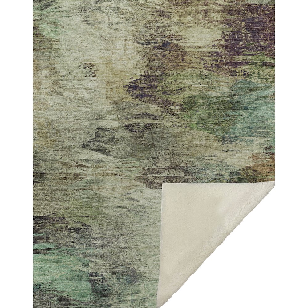 Premium Machine Washable ASB592 Beige 50" x 70" Sherpa Throw Blanket. Picture 1