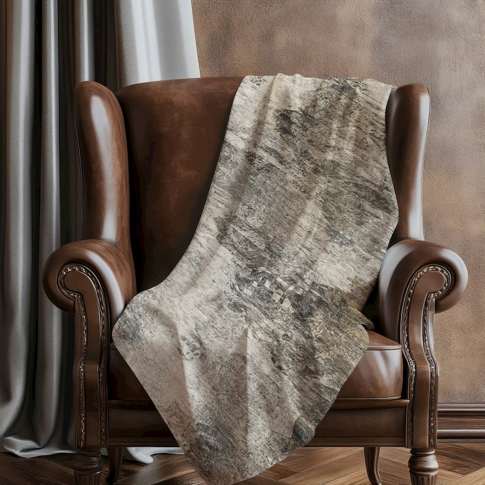 Premium Machine Washable ASB592 Taupe 50" x 70" Sherpa Throw Blanket. Picture 5