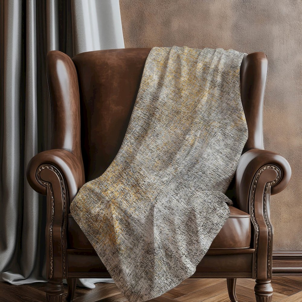 Premium Machine Washable ASB593 Gray 50" x 70" Sherpa Throw Blanket. Picture 5