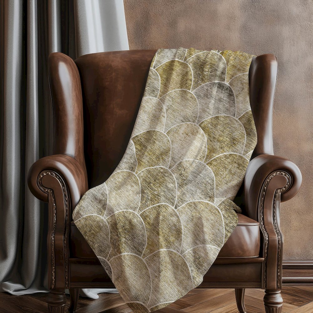 Premium Machine Washable ASB594 Taupe 50" x 70" Sherpa Throw Blanket. Picture 5