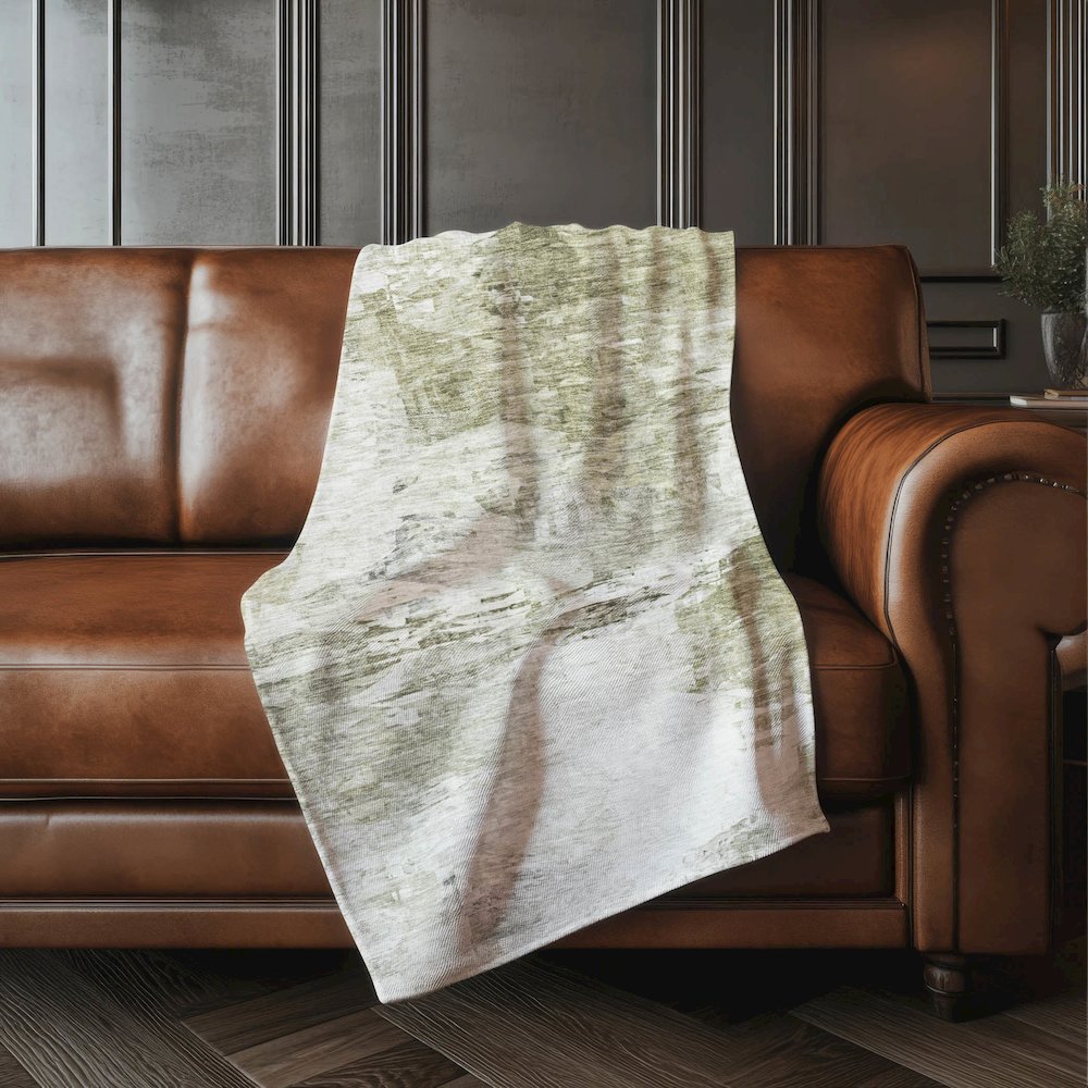 Premium Machine Washable ASB595 Taupe 50" x 70" Sherpa Throw Blanket. Picture 4