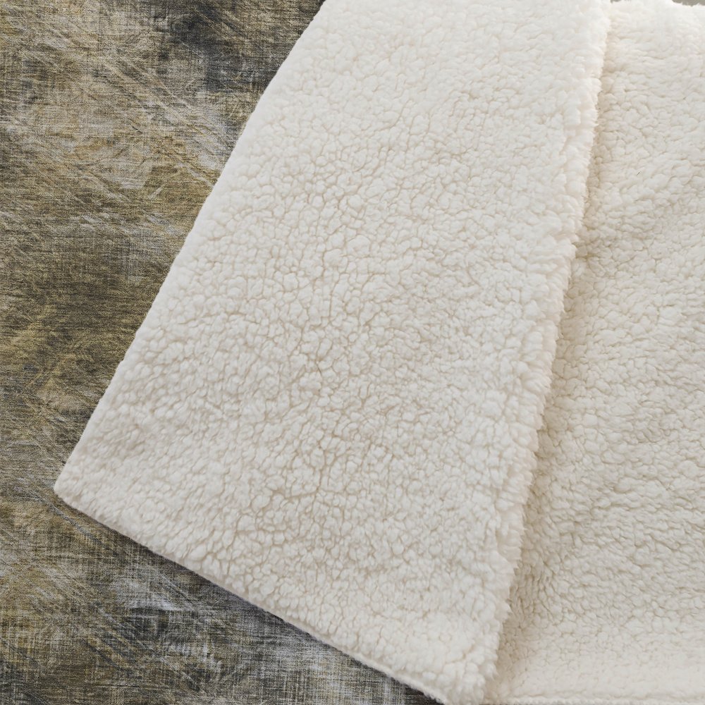 Premium Machine Washable ASB596 Mocha 50" x 70" Sherpa Throw Blanket. Picture 2