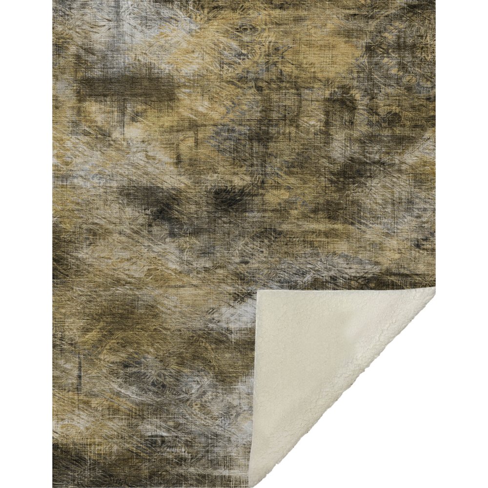 Premium Machine Washable ASB596 Mocha 50" x 70" Sherpa Throw Blanket. Picture 1