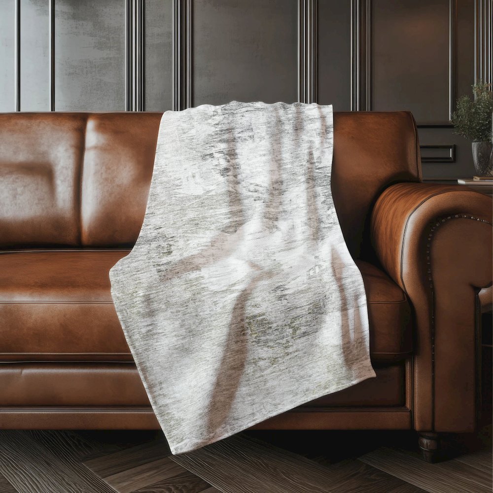 Premium Machine Washable ASB597 Beige 50" x 70" Sherpa Throw Blanket. Picture 4