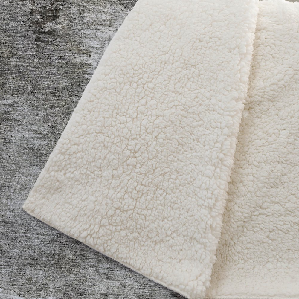 Premium Machine Washable ASB597 Taupe 50" x 70" Sherpa Throw Blanket. Picture 2
