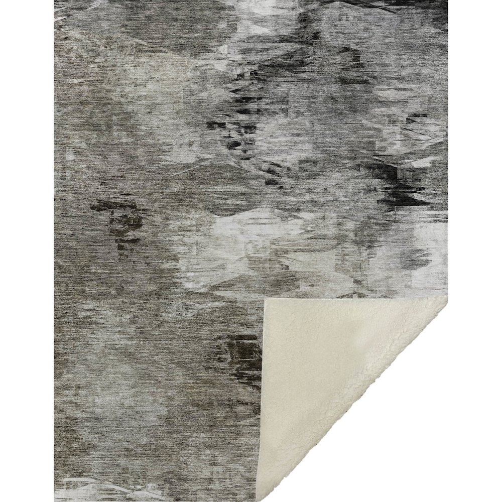 Premium Machine Washable ASB597 Taupe 50" x 70" Sherpa Throw Blanket. Picture 1