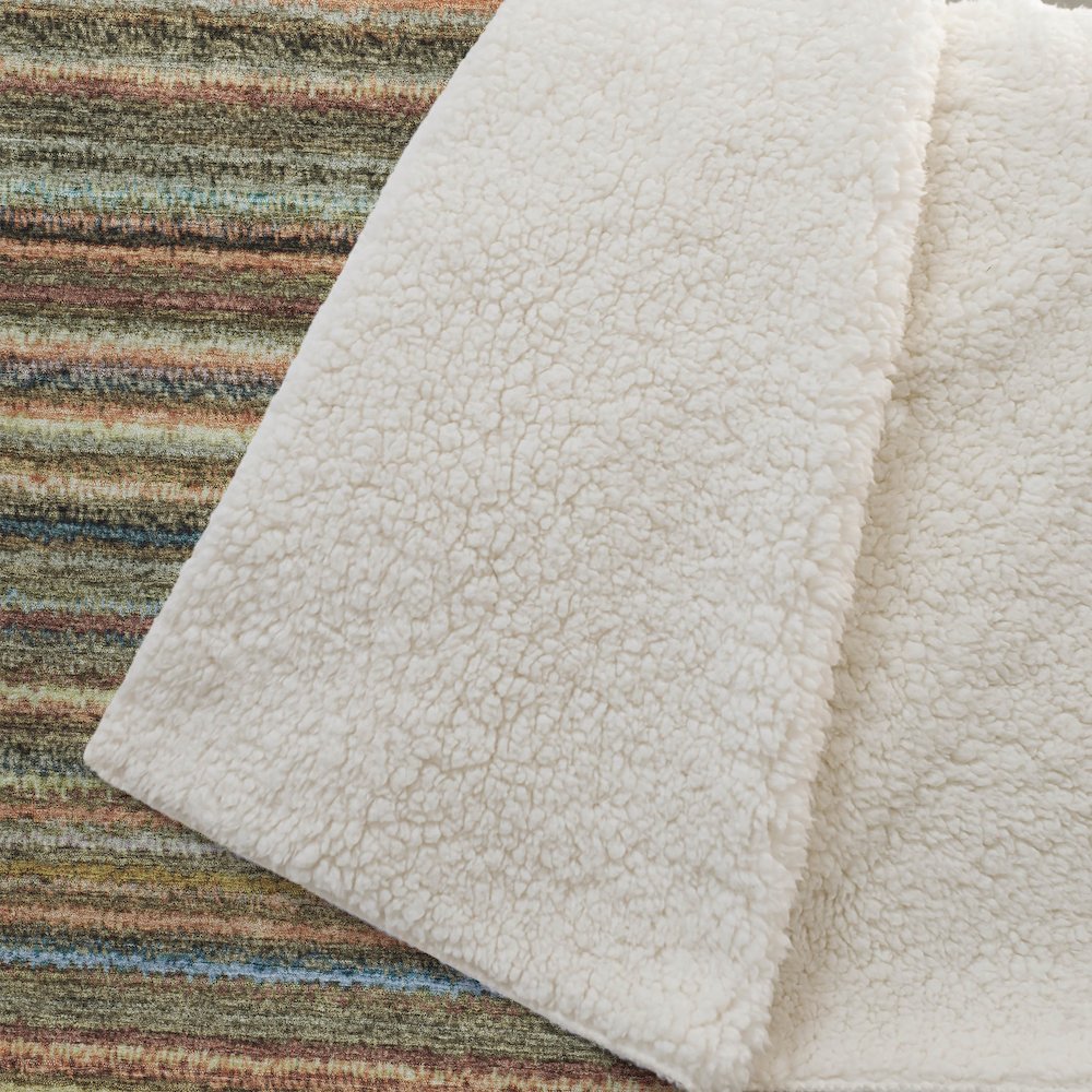 Premium Machine Washable ASB598 Coral 50" x 70" Sherpa Throw Blanket. Picture 2