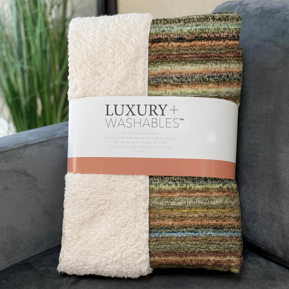 Premium Machine Washable ASB598 Coral 50" x 70" Sherpa Throw Blanket. Picture 3