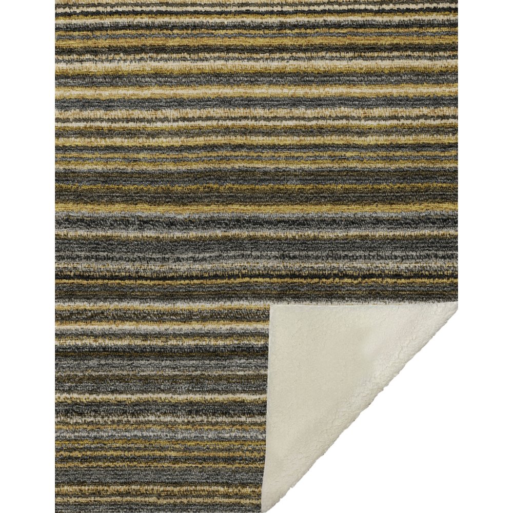 Premium Machine Washable ASB598 Gold 50" x 70" Sherpa Throw Blanket. Picture 1