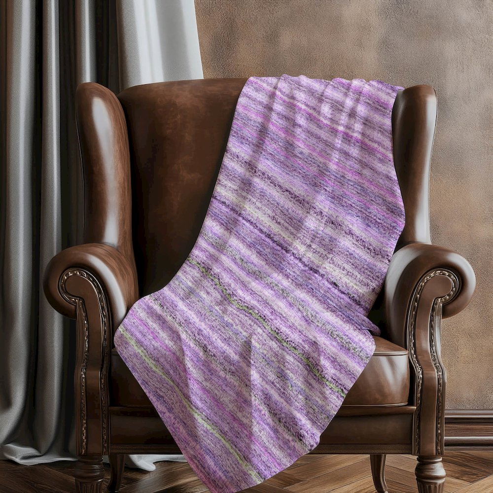 Premium Machine Washable ASB598 Purple 50" x 70" Sherpa Throw Blanket. Picture 5