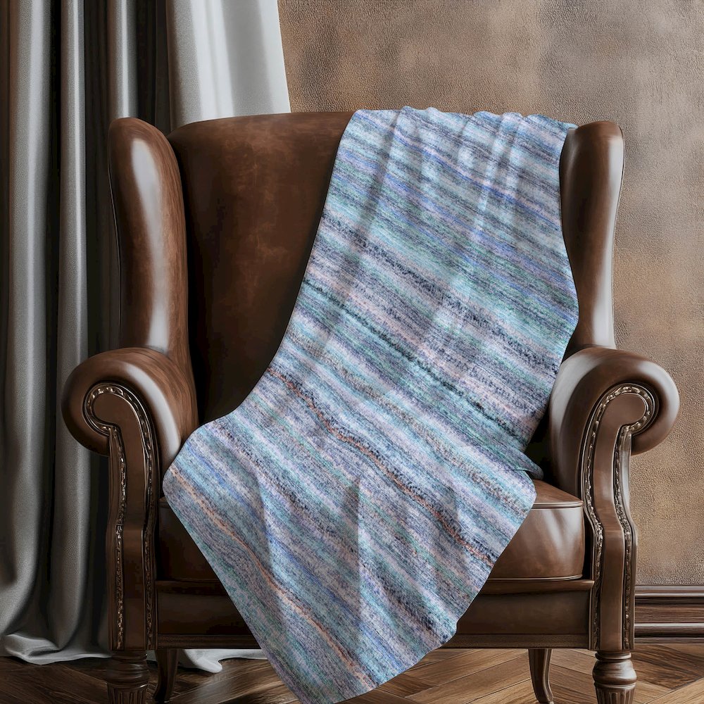 Premium Machine Washable ASB598 Sky 50" x 70" Sherpa Throw Blanket. Picture 5