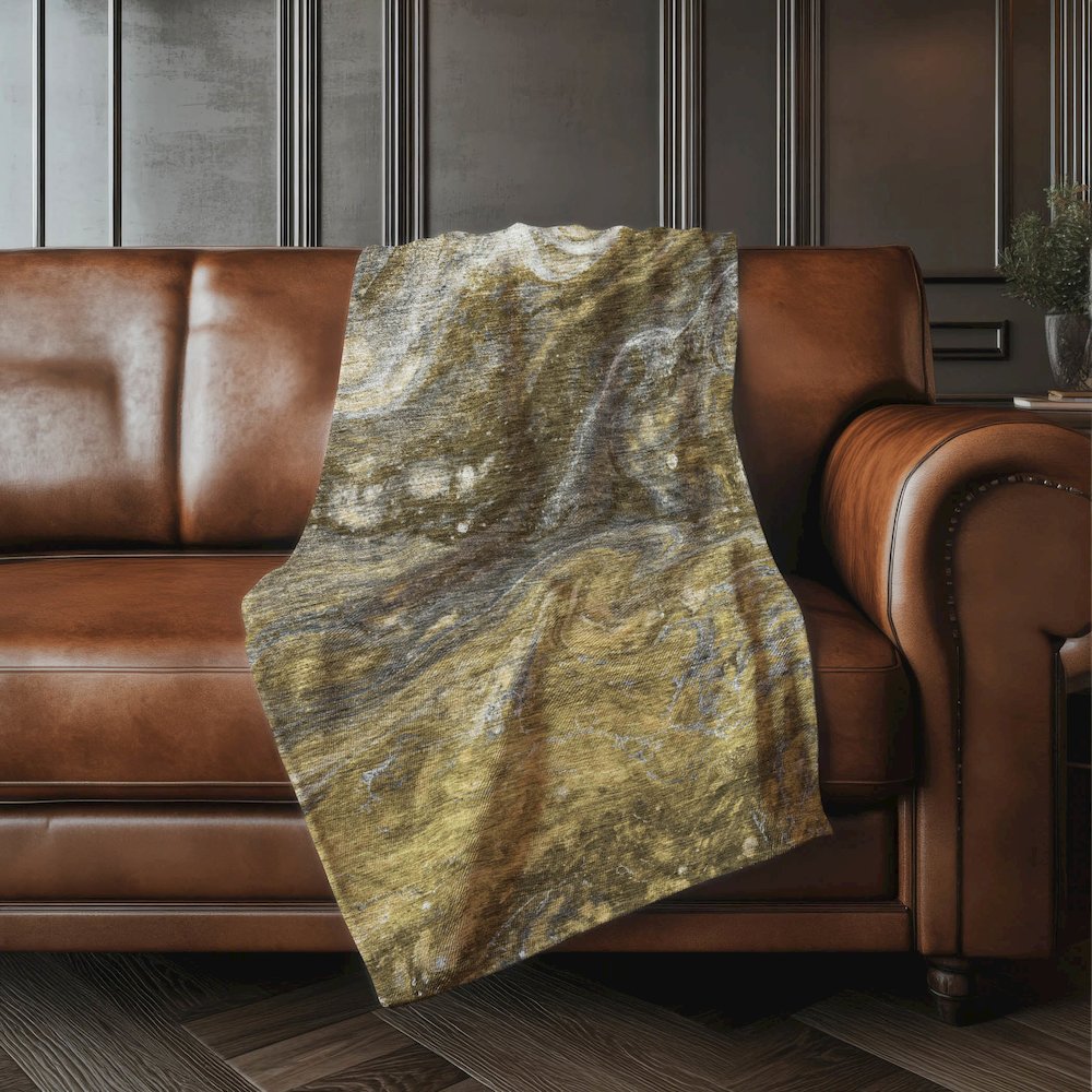 Premium Machine Washable ASB599 Brown 50" x 70" Sherpa Throw Blanket. Picture 4