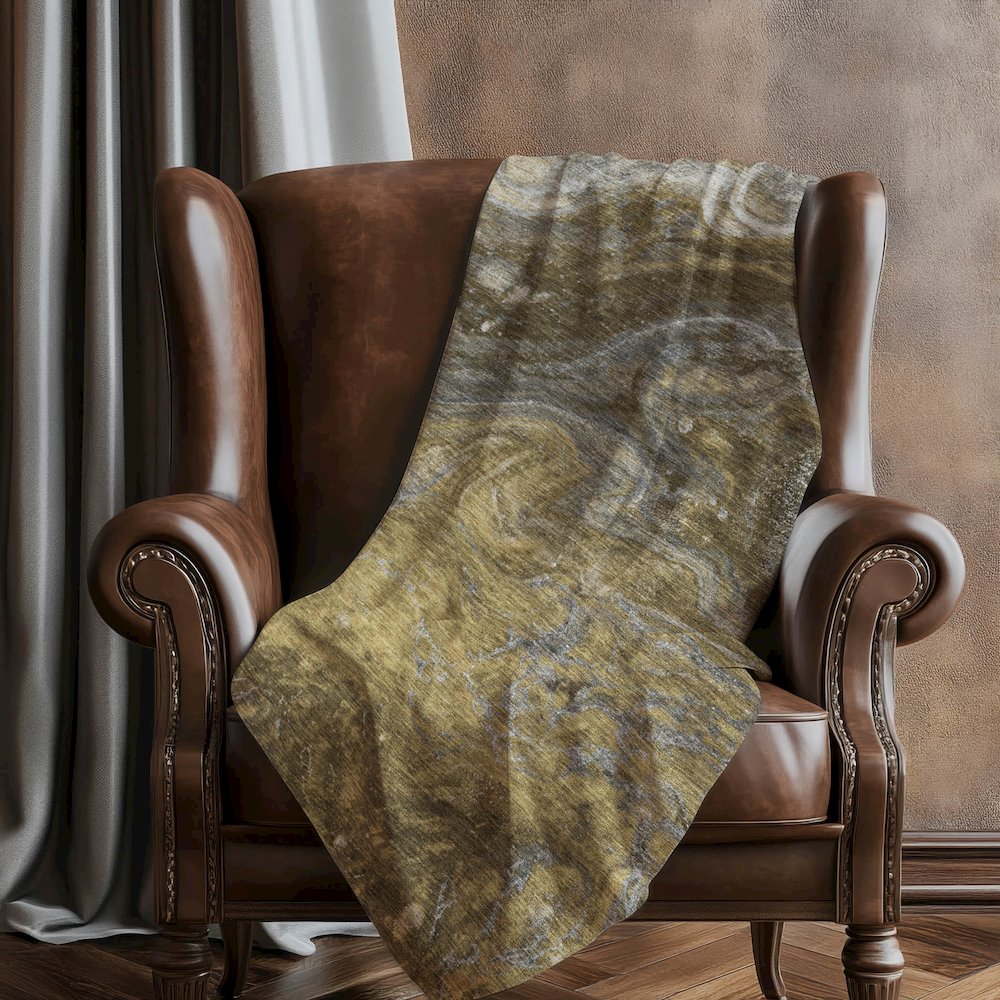 Premium Machine Washable ASB599 Brown 50" x 70" Sherpa Throw Blanket. Picture 5