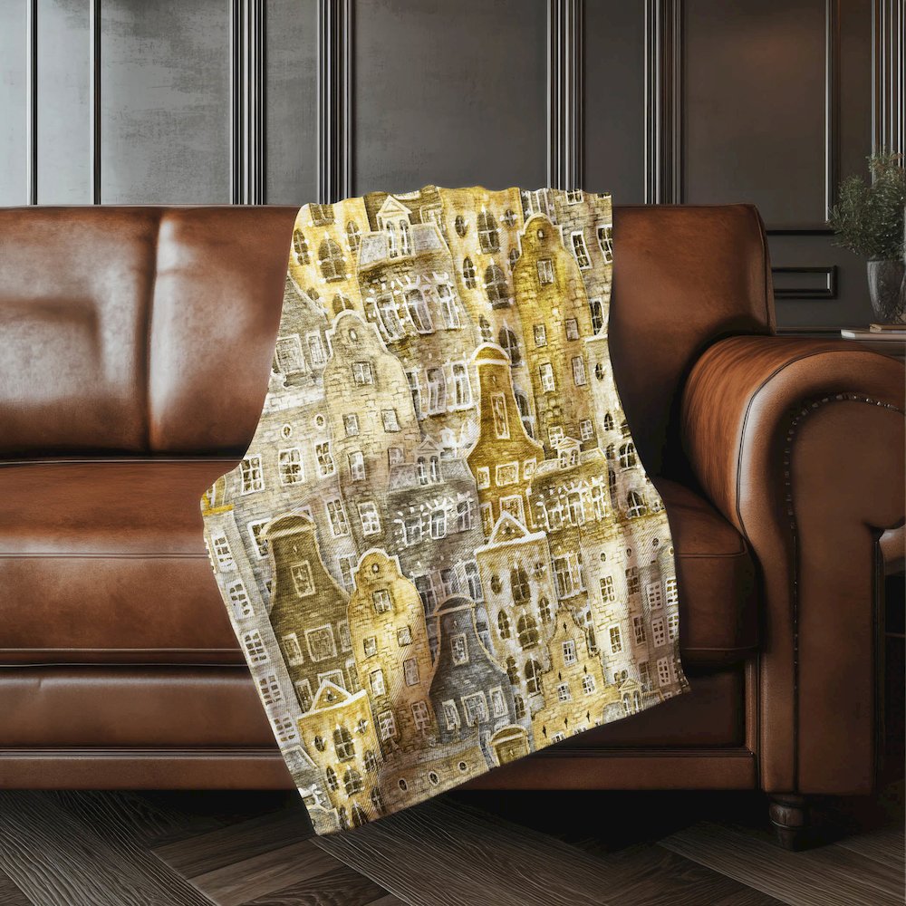 Premium Machine Washable ASB600 Brown 50" x 70" Sherpa Throw Blanket. Picture 4