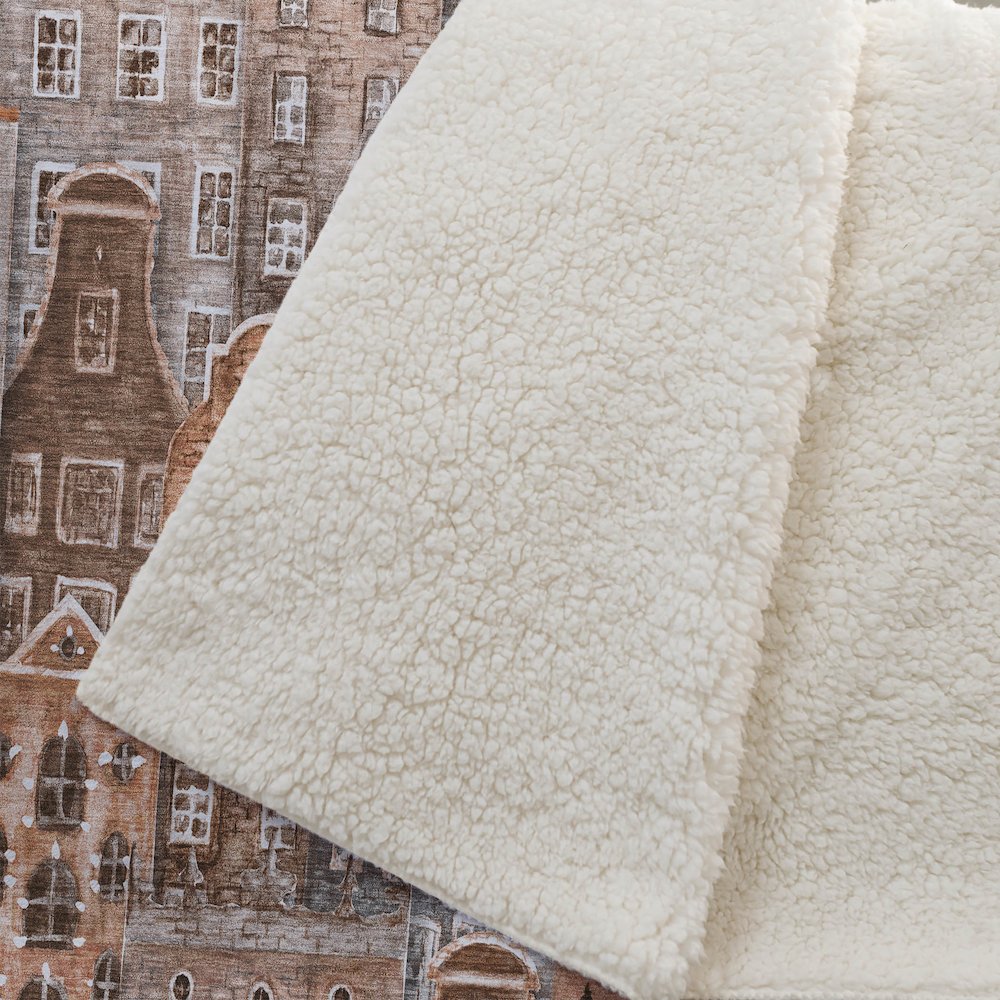 Premium Machine Washable ASB600 Paprika 50" x 70" Sherpa Throw Blanket. Picture 2
