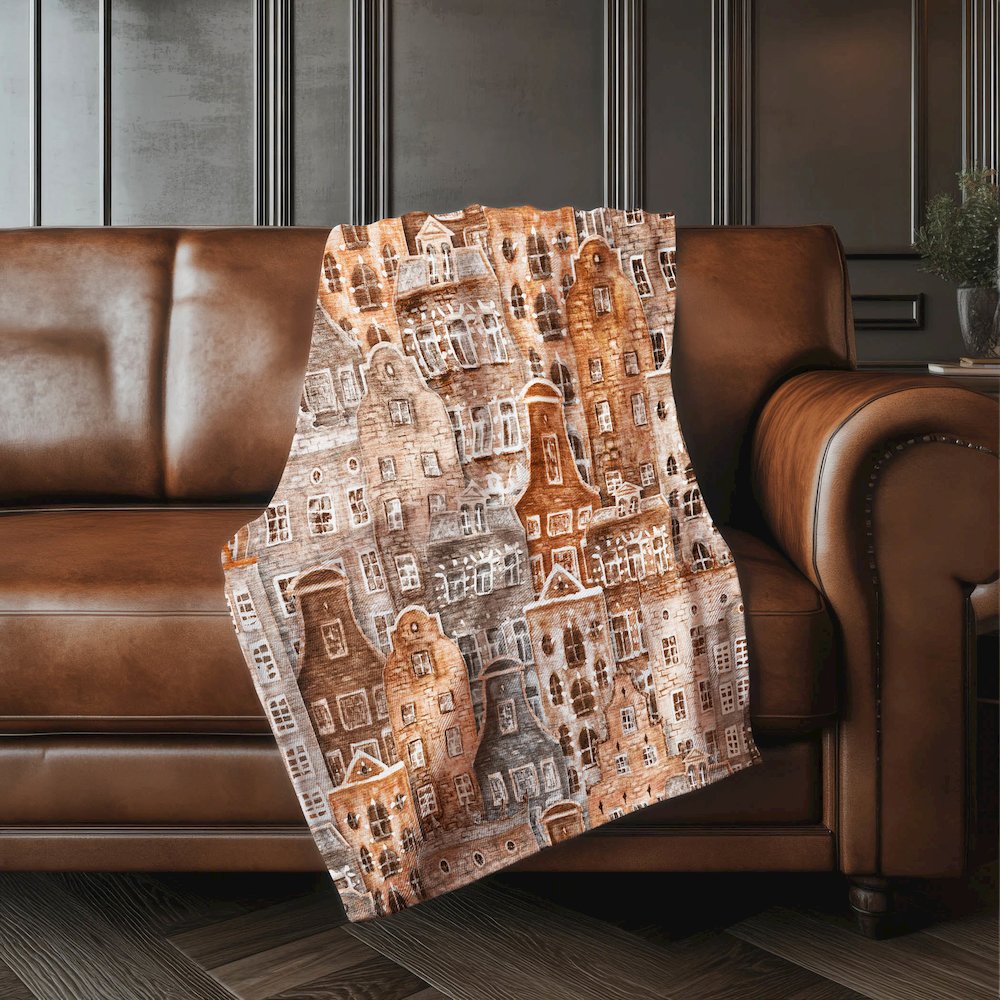 Premium Machine Washable ASB600 Paprika 50" x 70" Sherpa Throw Blanket. Picture 4
