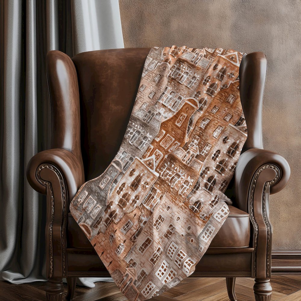 Premium Machine Washable ASB600 Paprika 50" x 70" Sherpa Throw Blanket. Picture 5