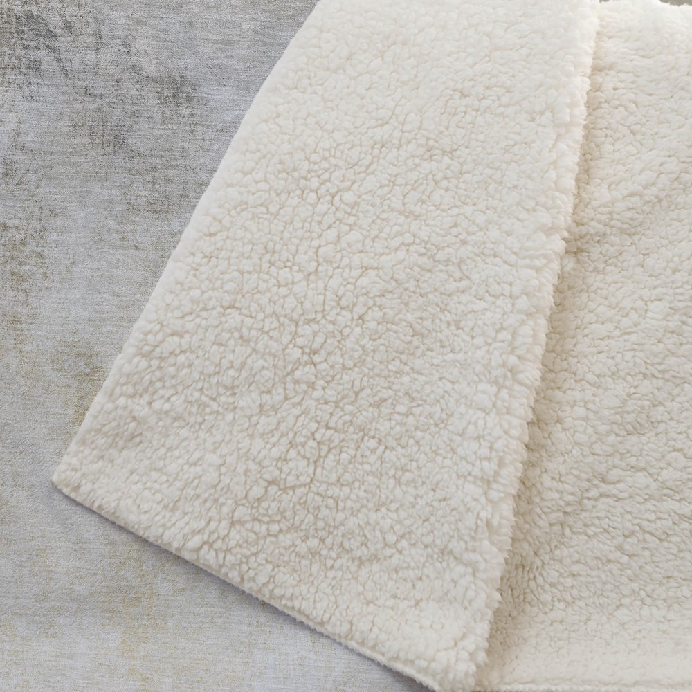 Premium Machine Washable ASB601 Taupe 50" x 70" Sherpa Throw Blanket. Picture 2
