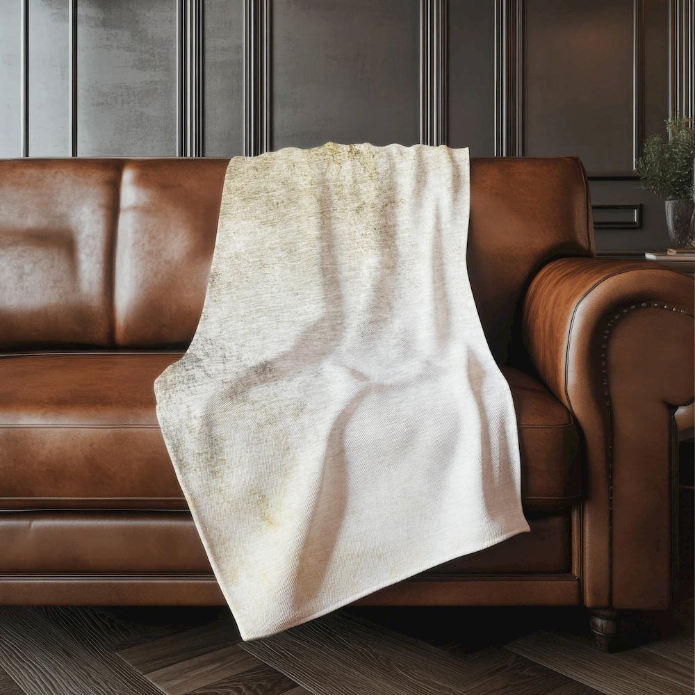 Premium Machine Washable ASB601 Taupe 50" x 70" Sherpa Throw Blanket. Picture 4
