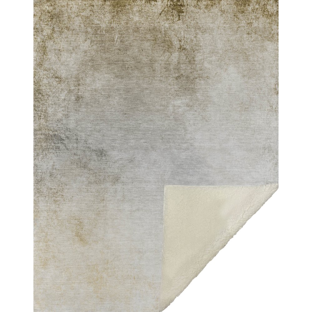Premium Machine Washable ASB601 Taupe 50" x 70" Sherpa Throw Blanket. Picture 1