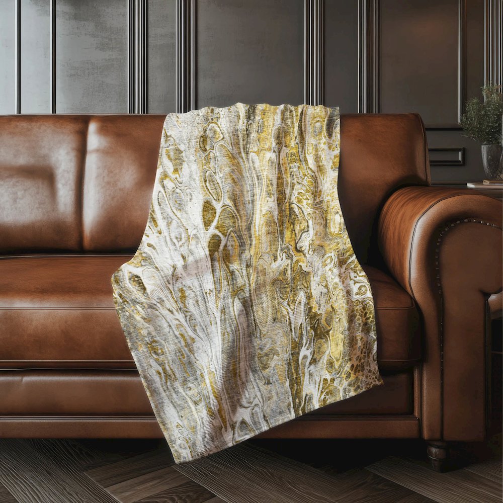 Premium Machine Washable ASB602 Brown 50" x 70" Sherpa Throw Blanket. Picture 4
