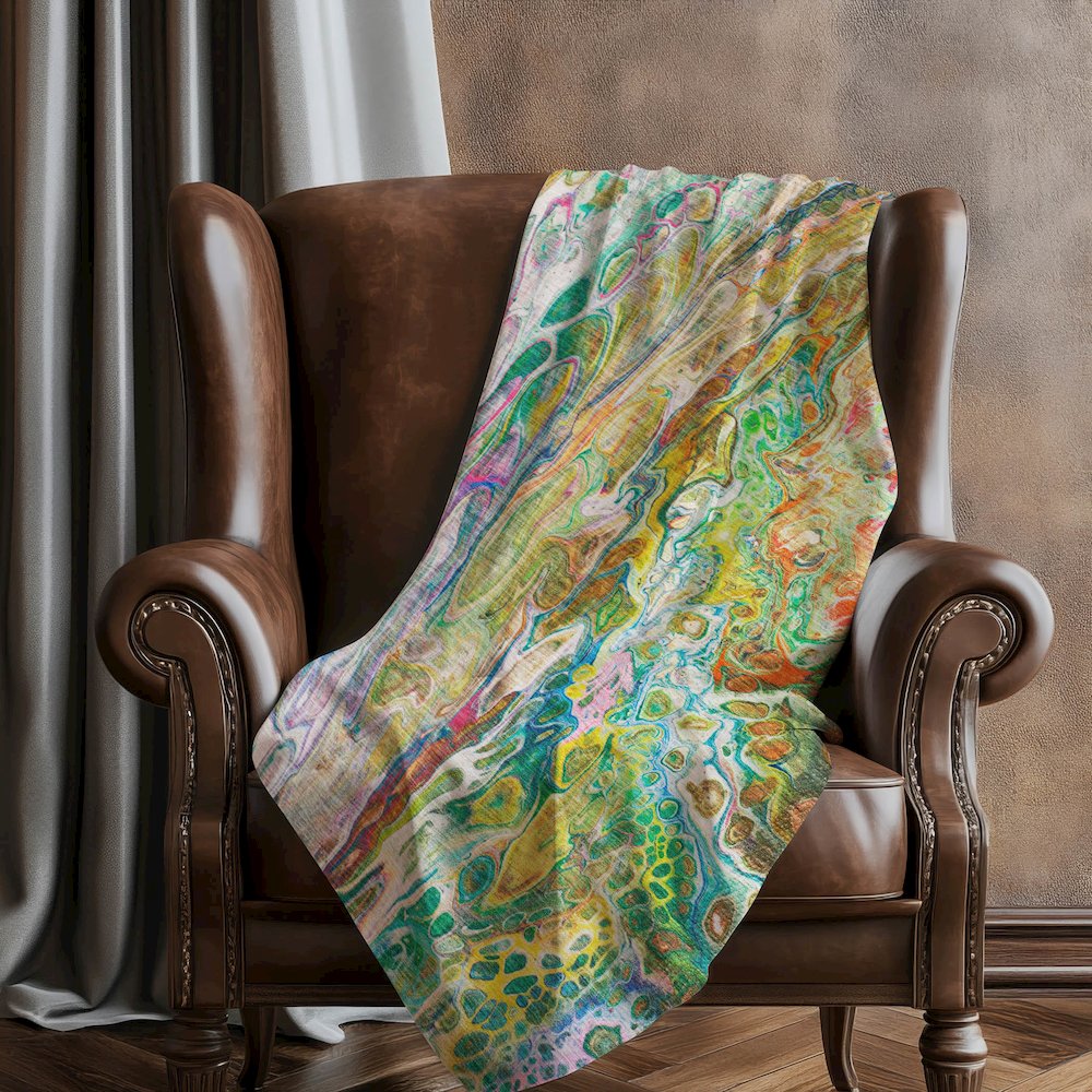 Premium Machine Washable ASB602 Green 50" x 70" Sherpa Throw Blanket. Picture 5