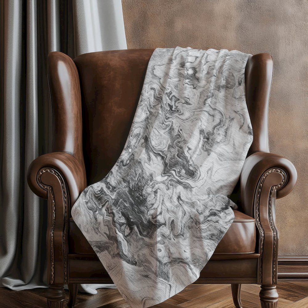 Premium Machine Washable ASB603 Gray 50" x 70" Sherpa Throw Blanket. Picture 5