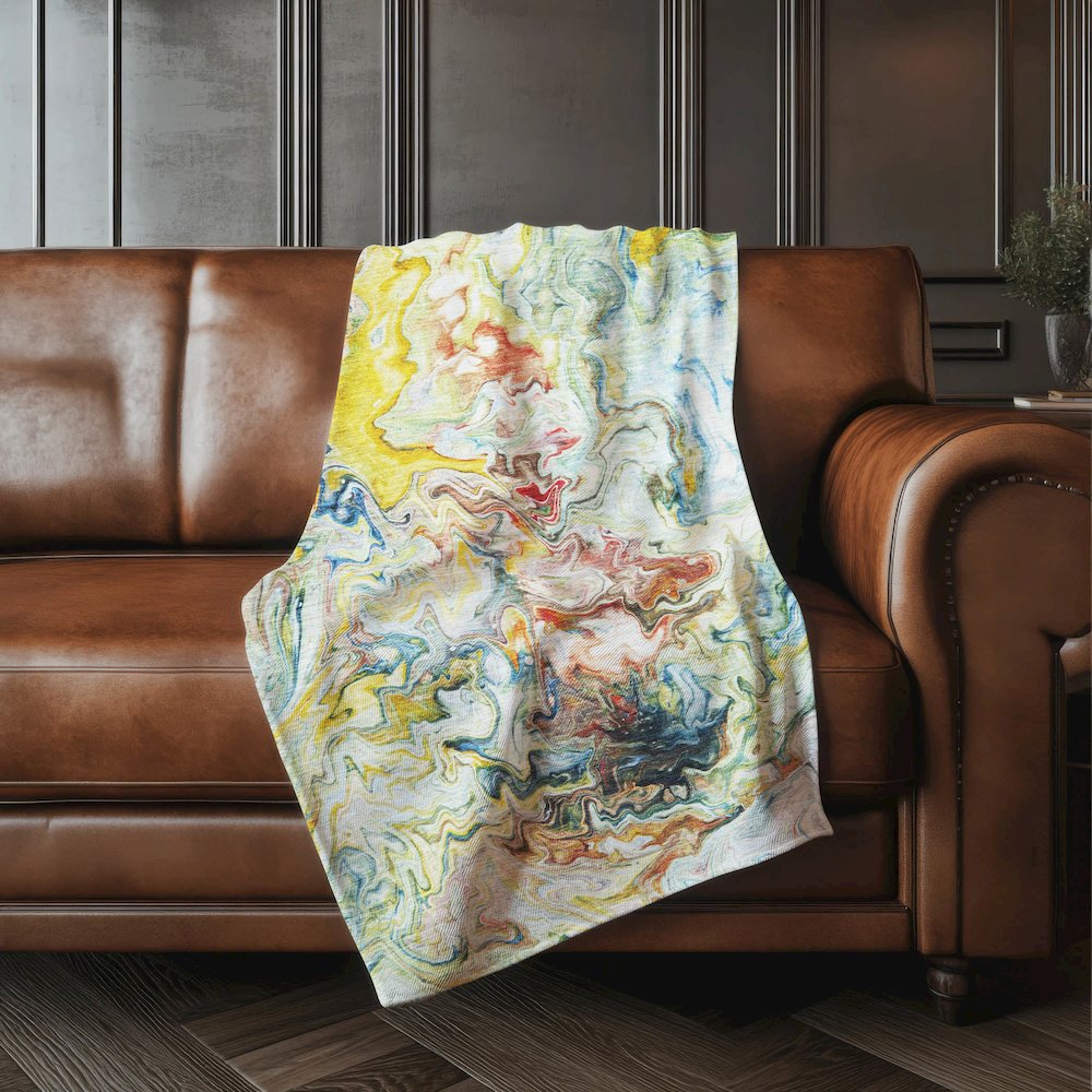 Premium Machine Washable ASB603 Ivory 50" x 70" Sherpa Throw Blanket. Picture 4