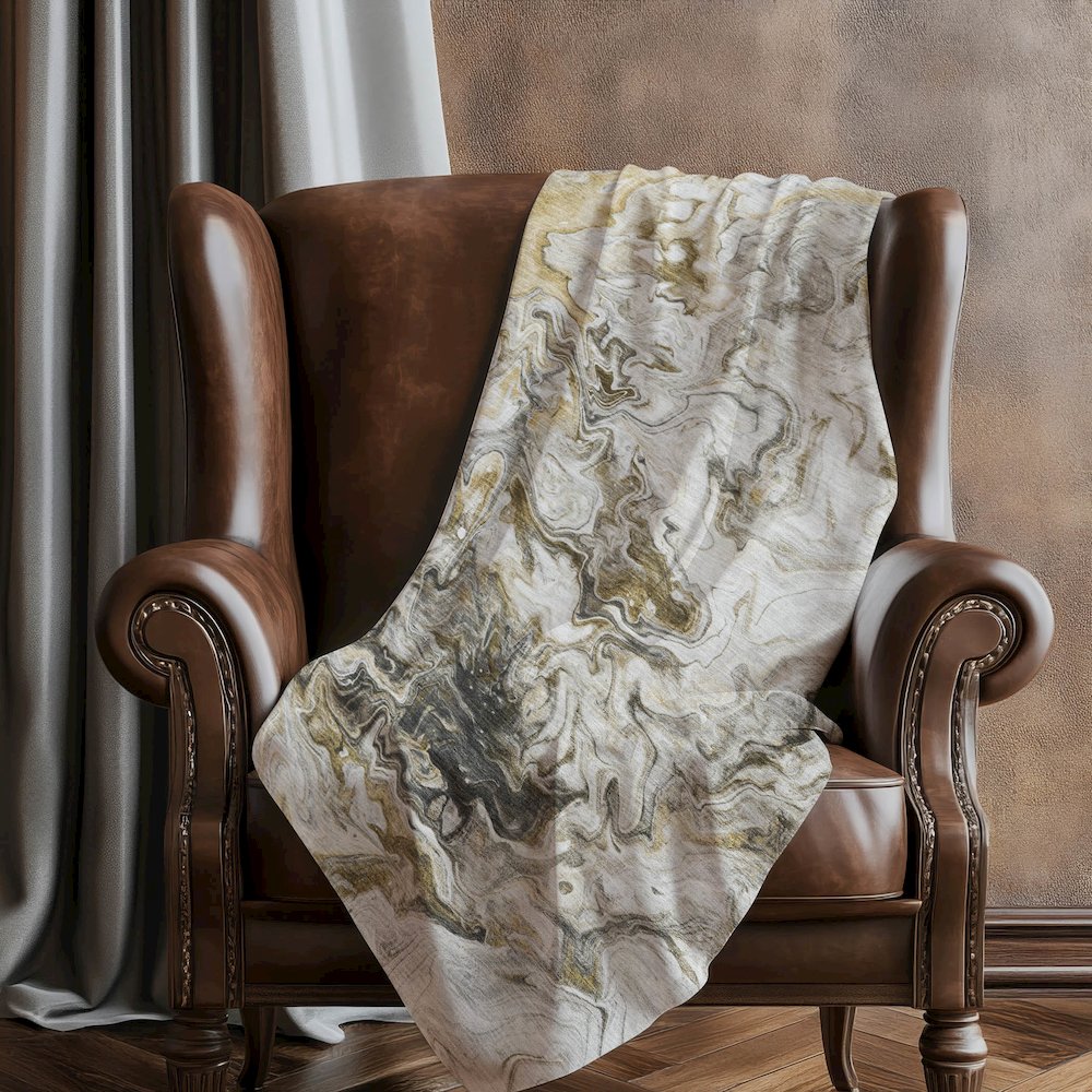 Premium Machine Washable ASB603 Taupe 50" x 70" Sherpa Throw Blanket. Picture 5
