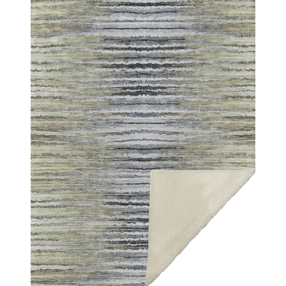 Premium Machine Washable ASB604 Beige 50" x 70" Sherpa Throw Blanket. Picture 1